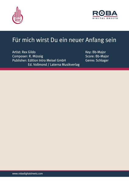 Produktbild: F&uuml;r mich wirst Du ein neuer Anfang sein