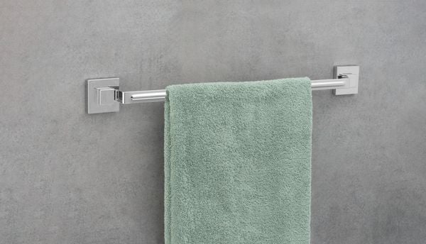 Produktbild: Vacuum-Loc&reg; Badetuchstange Uno Mod. Quadro Edelstahl, Befestigen ohne bohren