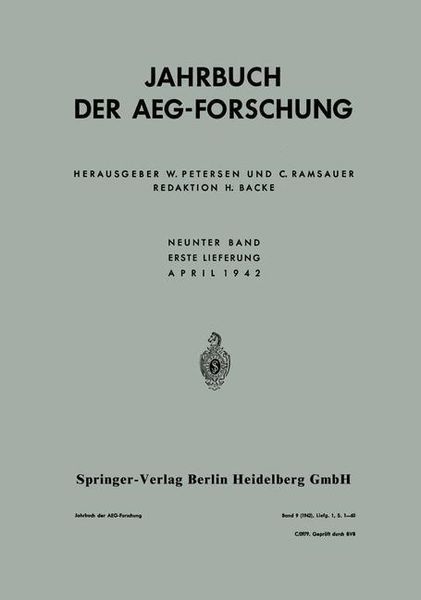 Produktbild: Jahrbuch der AEG-Forschung