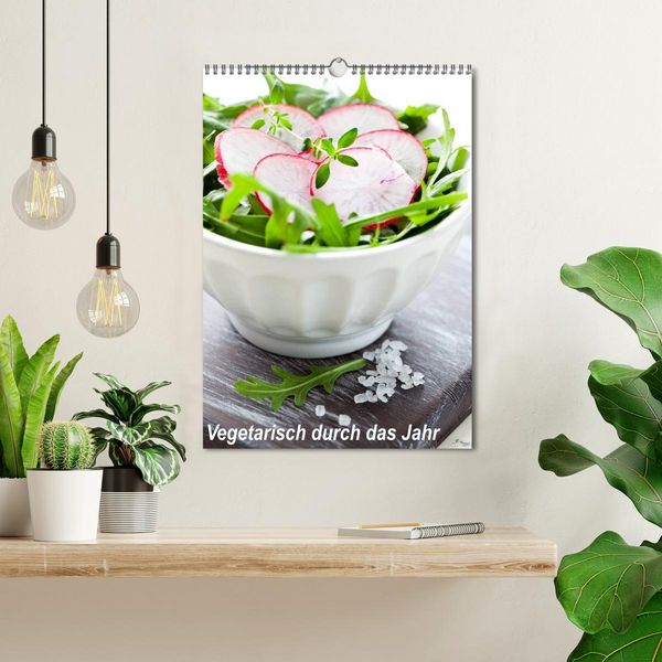 Produktbild: Vegetarisch durch das Jahr / Planer (Wandkalender 2026 DIN A3 hoch), CALVENDO Monatskalender