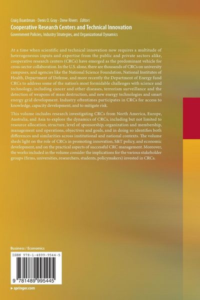 Produktbild: Cooperative Research Centers and Technical Innovation