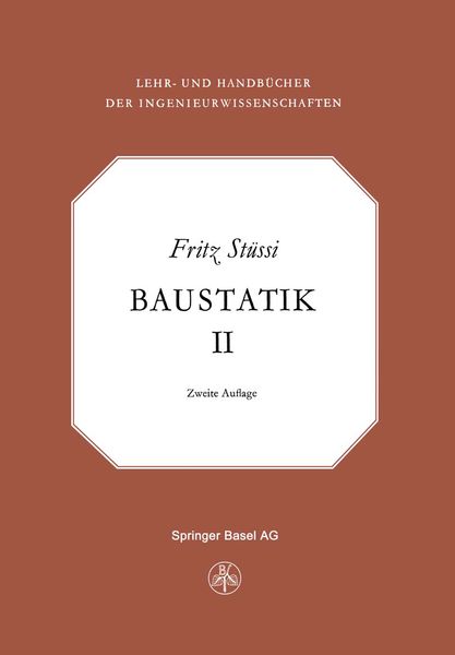 Produktbild: Vorlesungen &uuml;ber Baustatik