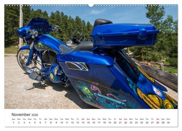 Produktbild: Sturgis - The most famous motorcycle rally in the world (High Quality Premium Wall Calendar 2026 DIN A2 landscape),CALVENDO 12 Month Wall Calendar