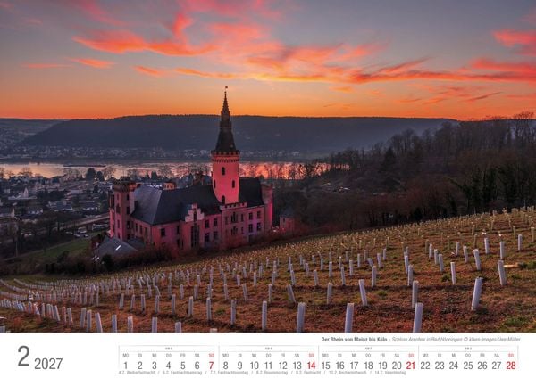 Produktbild: Der Rhein von Mainz bis K&ouml;ln 2027 Bildkalender A3 Spiralbindung