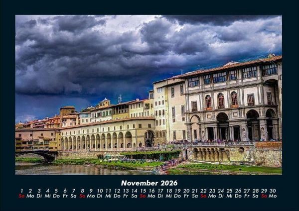 Produktbild: Florenz 2026 Fotokalender DIN A4