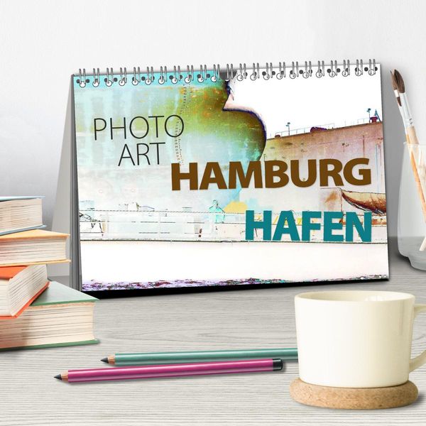 Produktbild: Photo-Art / Hamburg Hafen (Tischkalender 2026 DIN A5 quer), CALVENDO Monatskalender