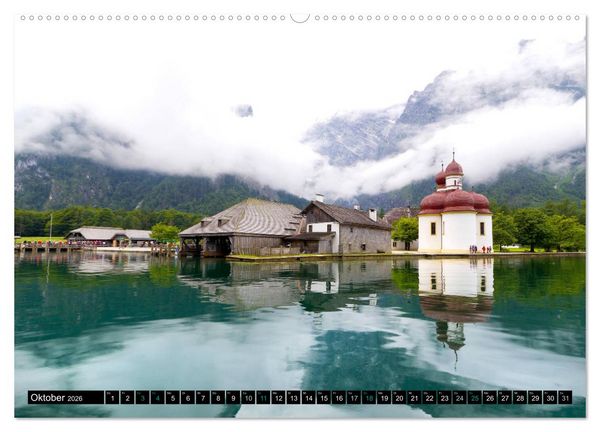 Produktbild: St. Bartholom&auml; und der K&ouml;nigssee (Wandkalender 2026 DIN A2 quer), CALVENDO Monatskalender