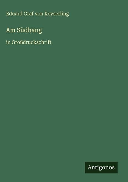 Produktbild: Am S&uuml;dhang