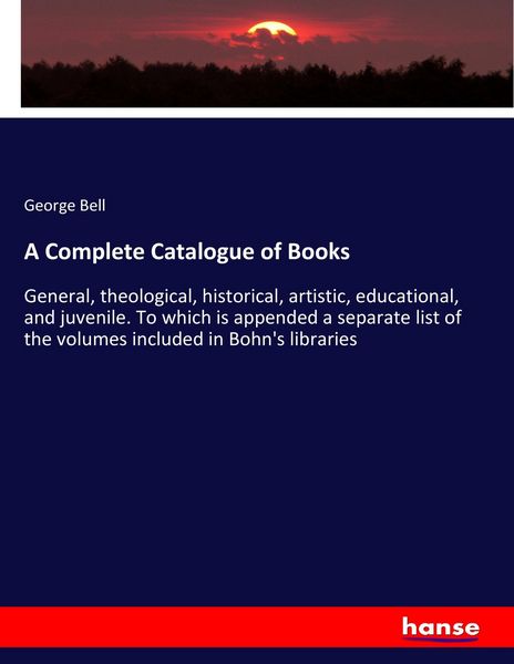 Produktbild: A Complete Catalogue of Books