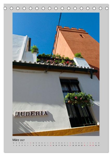 Produktbild: Andalusien - Bekanntes und Unbeachtetes (Tischkalender 2027 DIN A5 hoch), CALVENDO Monatskalender