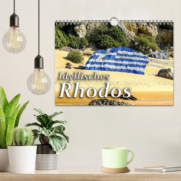 Produktbild: Idyllisches Rhodos (Wandkalender 2026 DIN A4 quer), CALVENDO Monatskalender