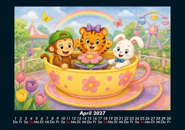 Produktbild: Ein Jahr voller Freizeitpark-Abenteuer 2027 Fotokalender DIN A5