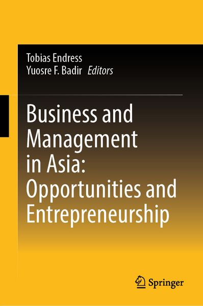 Produktbild: Business and Management in Asia: Opportunities and Entrepreneurship
