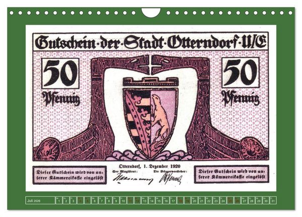 Produktbild: 625 Jahre Otterndorf - Gr&uuml;ne Stadt am Meer (Wandkalender 2026 DIN A4 quer), CALVENDO Monatskalender