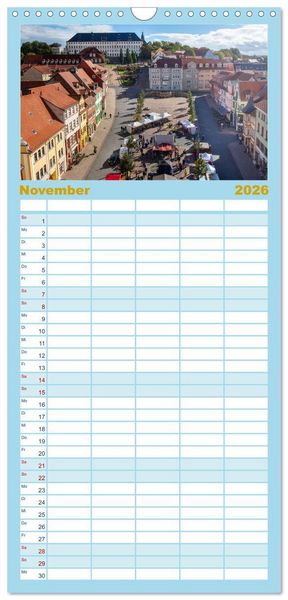 Produktbild: Familienplaner 2026 - Residenzstadt Gotha - Reise durch das sch&ouml;ne Th&uuml;ringen mit 5 Spalten (Wandkalender, 21 x 45 cm) CALVENDO