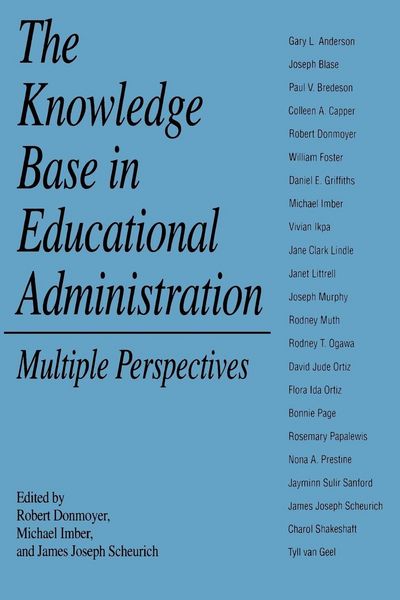 Produktbild: The Knowledge Base in Educational Administration