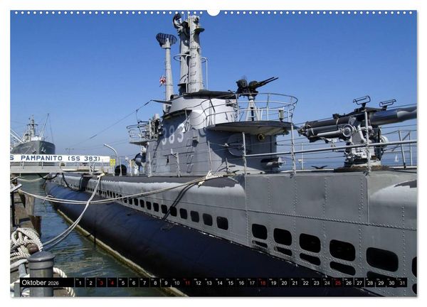 Produktbild: U-Boote - Milit&auml;rische Unget&uuml;me (hochwertiger Premium Wandkalender 2026 DIN A2 quer), Kunstdruck in Hochglanz