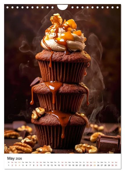 Produktbild: Yummy Cupcakes (Wall Calendar 2026 DIN A4 portrait), CALVENDO 12 Month Wall Calendar