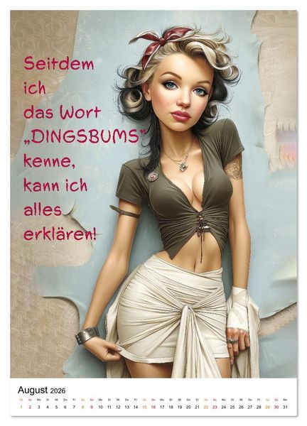 Produktbild: Blond mit Verstand (Wandkalender 2026 DIN A3 hoch), CALVENDO Monatskalender