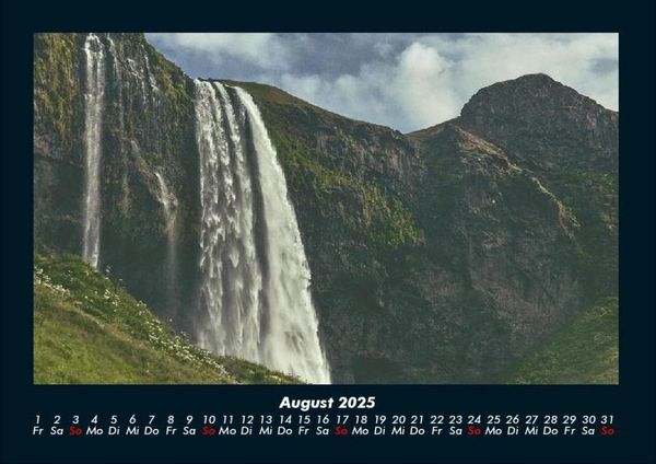 Produktbild: Wasserf&auml;lle 2025 Fotokalender DIN A4