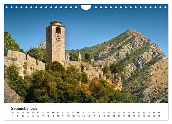 Produktbild: Montenegro - Im Land der schwarzen Berge (Wandkalender 2026 DIN A4 quer), CALVENDO Monatskalender