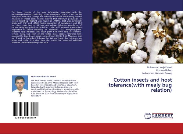 Produktbild: Cotton insects and host tolerance(with mealy bug relation)