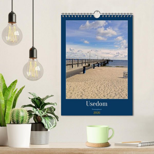 Produktbild: Usedom Ostsee - Terminplaner (Wandkalender 2026 DIN A4 hoch), CALVENDO Monatskalender