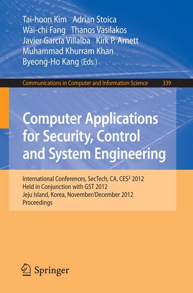 Produktbild: Computer Applications for Security, Control and System Engineering