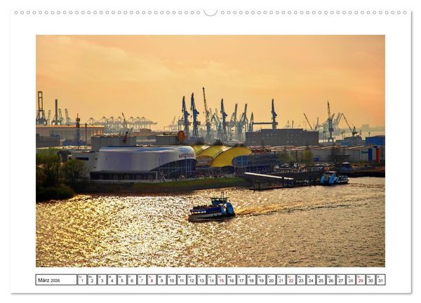 Produktbild: Hamburg sehen, f&uuml;hlen und lieben (hochwertiger Premium Wandkalender 2026 DIN A2 quer), Kunstdruck in Hochglanz