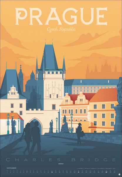 Produktbild: Travel the World Posterkalender 2027
