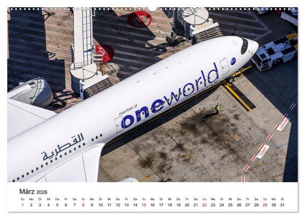 Produktbild: From Above - Die etwas andere Perspektive auf Flugzeuge (hochwertiger Premium Wandkalender 2026 DIN A2 quer), Kunstdruck in Hochglanz