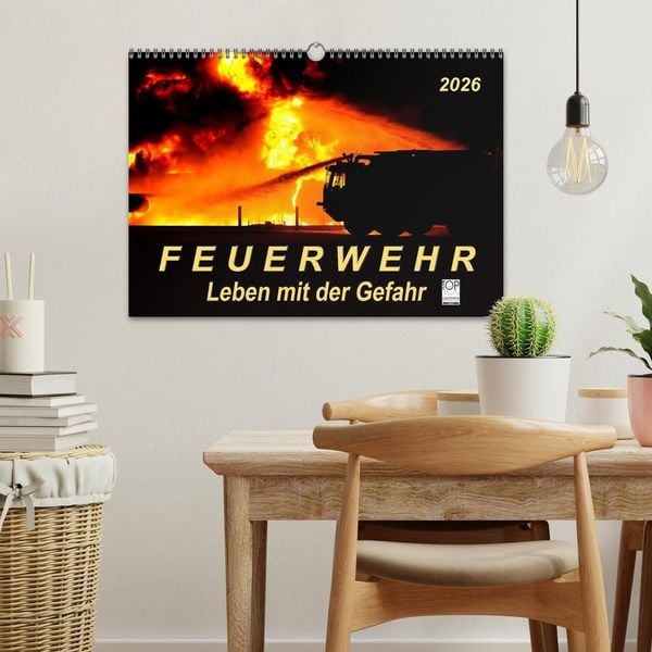 Produktbild: Feuerwehr - Leben mit der Gefahr (Wandkalender 2026 DIN A3 quer), CALVENDO Monatskalender
