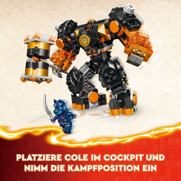LEGO NINJAGO 71806 Coles Erdmech, Action-Spielzeug mit Mech-Actionfigur