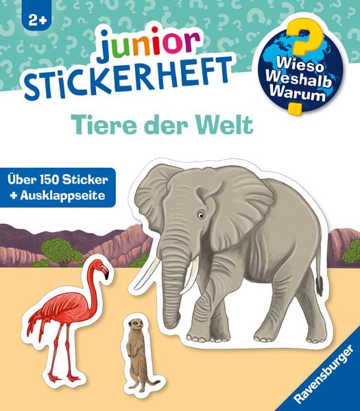 Produktbild: Wieso? Weshalb? Warum? junior Stickerheft - Tiere der Welt