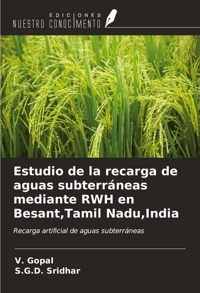 Produktbild: Estudio de la recarga de aguas subterr&aacute;neas mediante RWH en Besant,Tamil Nadu,India