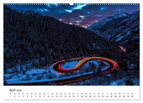 Produktbild: Lightpainting - Malen mit Licht und Zeit (Wandkalender 2026 DIN A2 quer), CALVENDO Monatskalender
