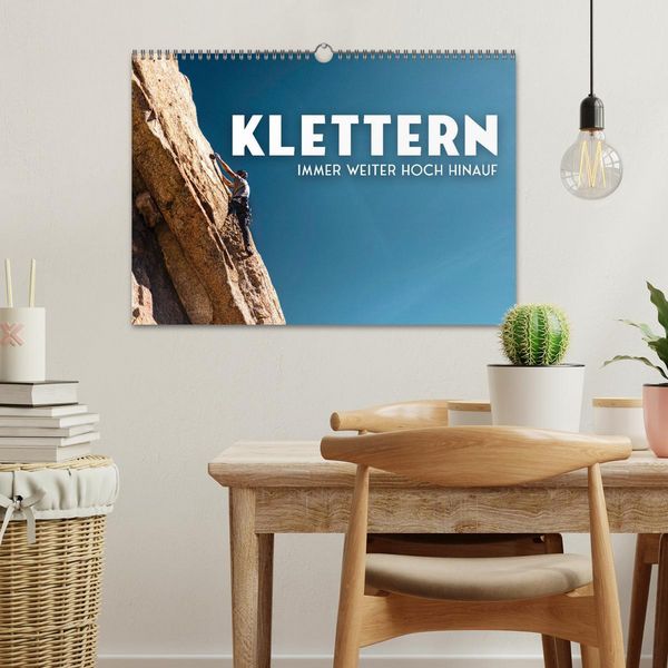 Produktbild: Klettern - Immer weiter hoch hinauf (Wandkalender 2026 DIN A3 quer), CALVENDO Monatskalender