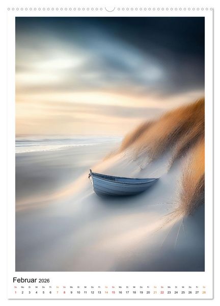 Produktbild: Maritim - Strandtage (Wandkalender 2026 DIN A2 hoch), CALVENDO Monatskalender