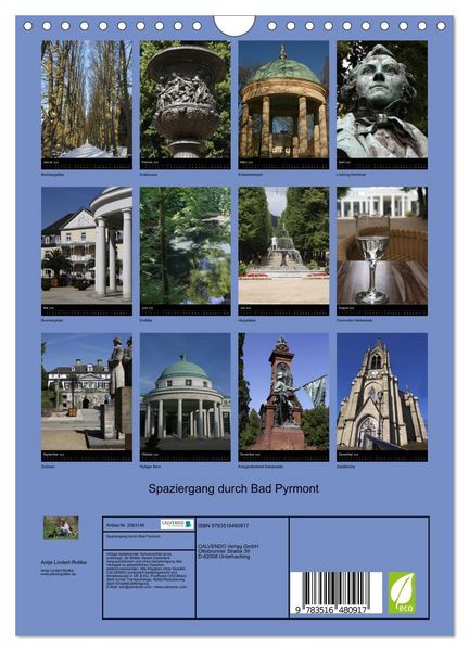 Produktbild: Spaziergang durch Bad Pyrmont (Wandkalender 2026 DIN A4 hoch), CALVENDO Monatskalender