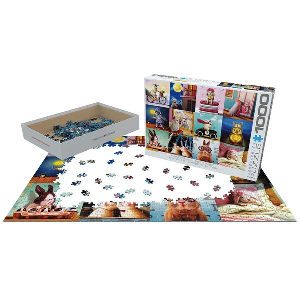 Produktbild: Puzzle 1000 Teile - Lucia Heffernan: Funny Bunnies