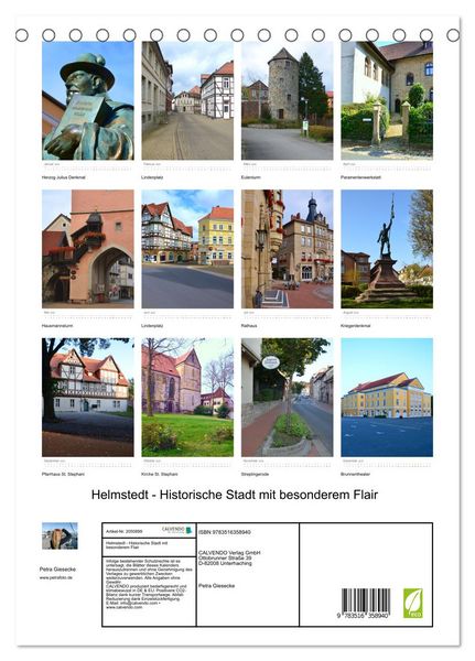 Produktbild: Helmstedt - Historische Stadt mit besonderem Flair (Tischkalender 2026 DIN A5 hoch), CALVENDO Monatskalender