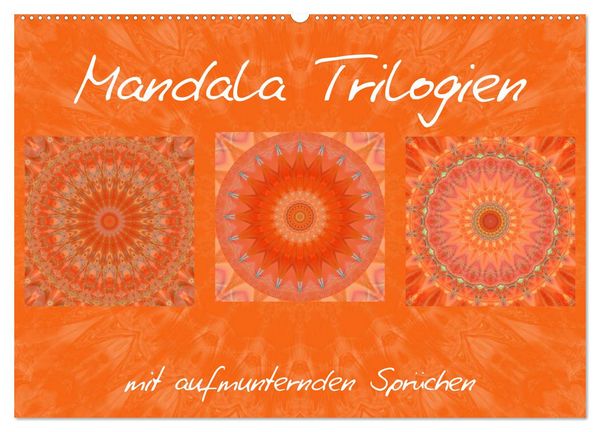 Produktbild: Mandala Trilogien (Wandkalender 2026 DIN A2 quer), CALVENDO Monatskalender