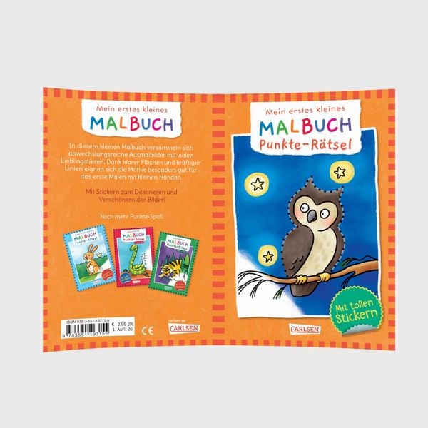 Produktbild: Mein erstes kleines Malbuch: Punkte-R&auml;tsel