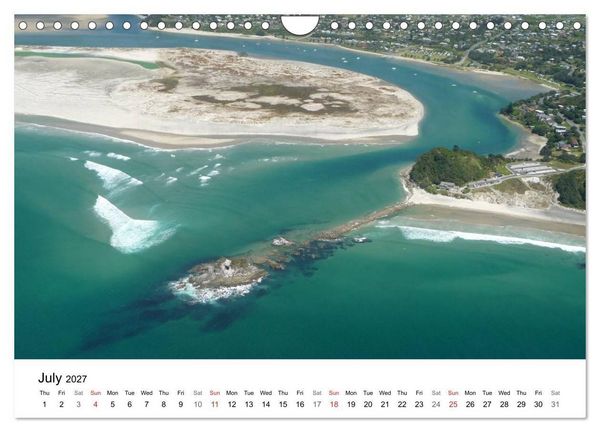 Produktbild: New Zealand's Stunning Coastline (Wall Calendar 2027 DIN A4 landscape), CALVENDO 12 Month Wall Calendar