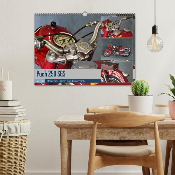 Produktbild: Puch 250 SGS Motorrad - Oldie aus &Ouml;sterreich (Wandkalender 2026 DIN A3 quer), CALVENDO Monatskalender