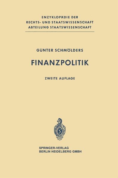 Produktbild: Finanzpolitik
