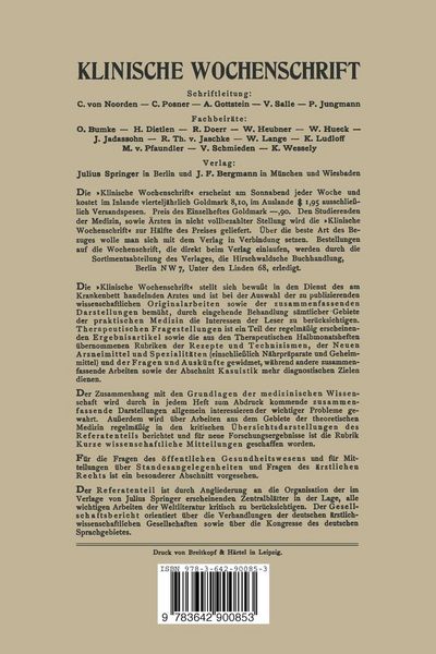 Produktbild: Die Krisis des deutschen &Auml;rztestandes