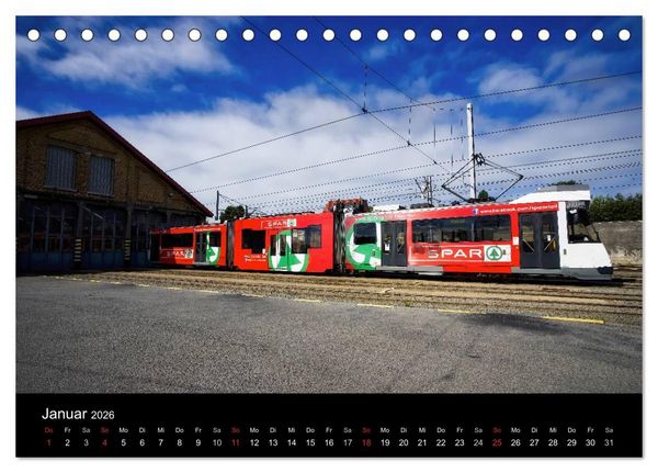 Produktbild: Kusttram Belgien (Tischkalender 2026 DIN A5 quer), CALVENDO Monatskalender