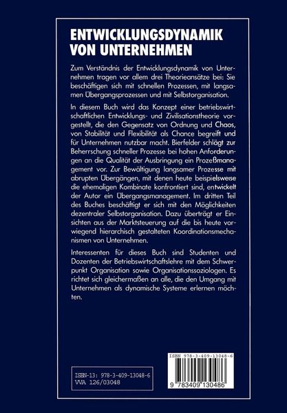 Produktbild: Entwicklungsdynamik von Unternehmen