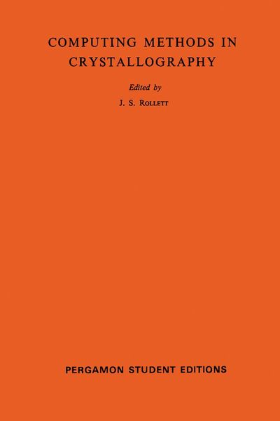 Produktbild: Computing Methods in Crystallography